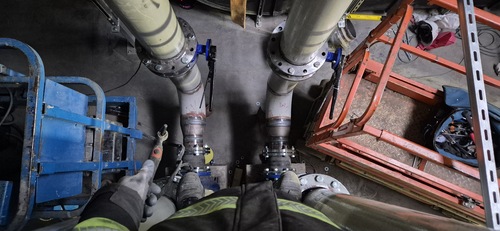 Zdjęcie przedstawiające zlecenie 'Instalacja wody lodowej dla producenta sprzętu medycznego Nemera Szczecin'