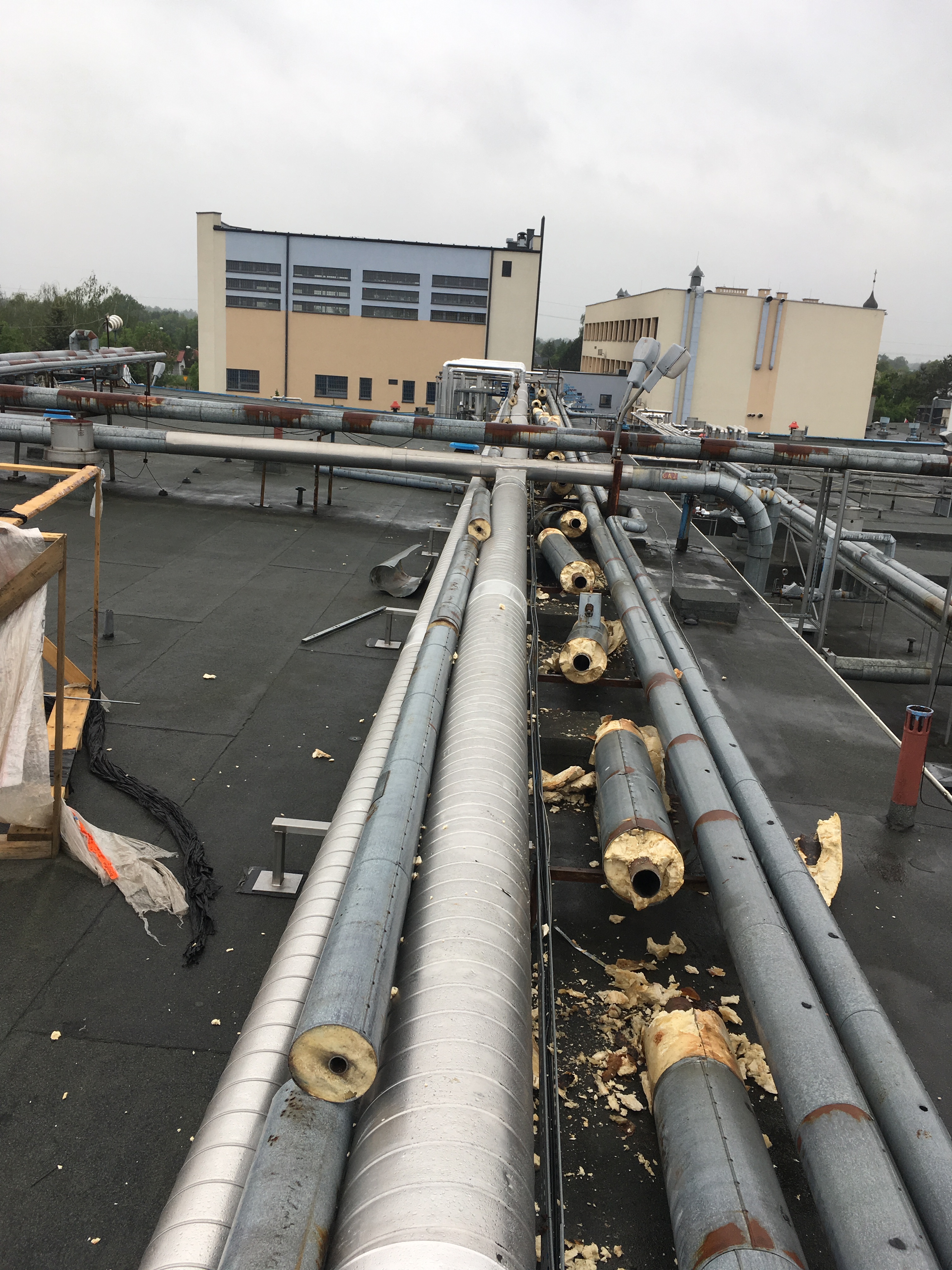 Zdjęcie przedstawiające zlecenie 'Demontaż rurociągów dla zakładów mięsnych Sokołów S.A. odział w Tarnowie'